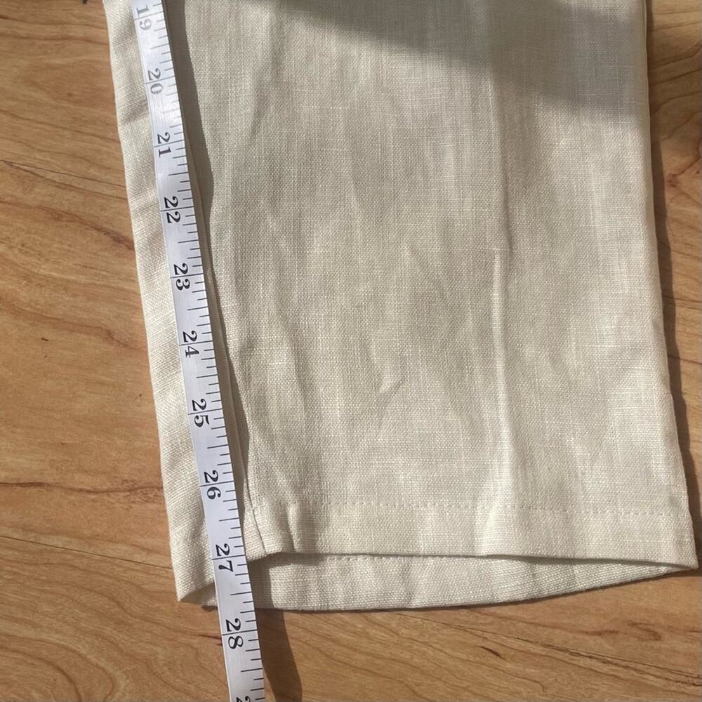 100% Linen All That Remains Relaxed Trouser Pants in Almond Beige US Size 6 NWOT - Picture 9 of 10